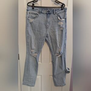 Men's American Eagle Dad Jeans w/rainbow stitching, 36x30*